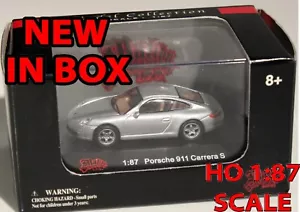 HO SCALE MALIBU SILVER PORCHE 911 CARRARA S NEW IN BOX - Picture 1 of 4