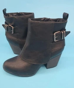 American Eagle Stiefel Damen 6,5 Stiefeletten schwarz Kunstleder - Bild 1 von 7