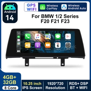 10.25'' Car Stereo Android Auto Carplay For BMW Series 1 F20 F21 F23 NBT 4+32GB - Picture 1 of 21