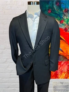 Hickey Freeman Loro Piana 40R 34x29 Gray Tasmanian 130s Suit Jacket Pants Set - Picture 1 of 15
