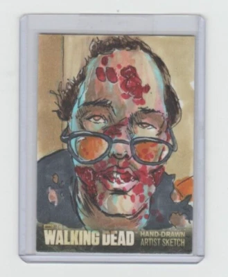 WALKING DEAD SEASON 3 WALKER SKETCH CARD BY ARTIST DAN GORMAN(#3)   1/1! - Image 1 of 2