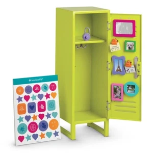 American Girl Doll Truly Me School Locker Set Green Lime NEW Retired 18" Metal - Picture 1 of 5