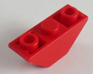 LEGO - Dachstein / Slope 45 3 x 1 inverso / negativo, doble (2 piezas), rojo # 2341 - Imagen 1 de 1