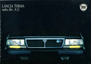 Lancia Thema turbo 16v and 8.32 Portuguese text sales brochure - Picture 1 of 2