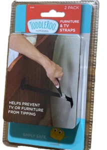 Correas de seguridad para anclaje de muebles y TV (paquete de 2) ayudan a prevenir vuelcos para niños pequeños - Imagen 1 de 5