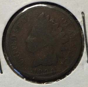 Penny testa di indiano 1890 Stati Uniti 1c - Foto 1 di 4