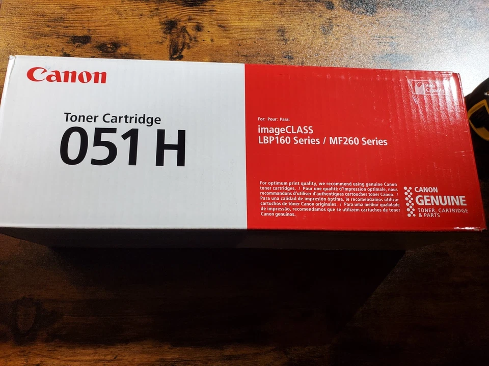 2 Canon 051H Black Toner Cartridges 2169C001 Genuine Original Authentic