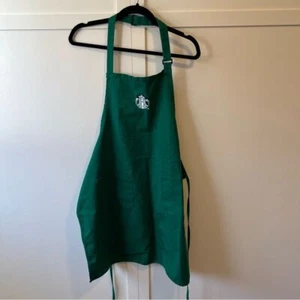 Starbucks Authentic Official Logo Employee Green Barista Apron - Picture 1 of 10