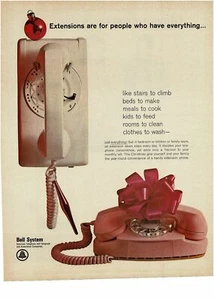 1965 GLOCKENANLAGE Pink Princess Telefon Vintage Print Ad - Bild 1 von 1
