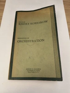 Nicolas Rimsky Korsakov, Kalmus, 1912, Instrumentation and Orchestration Green - Picture 1 of 13