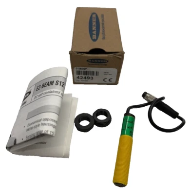 BANNER S126EQP 42493 S12 Series: Emitter; Range: 15 m; Input: 10-30VDC, 6" M8 - Image 1 of 4