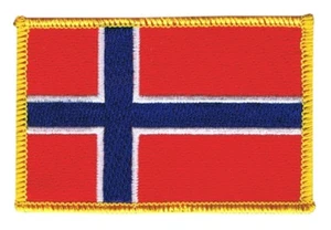 Norwegen Aufnäher Flaggen Fahnen Patch Aufbügler 8x6cm - Bild 1 von 1