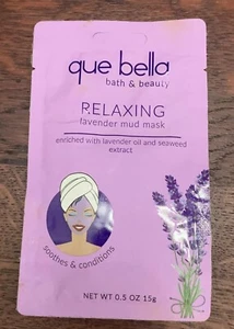 one Que Bella Relaxing Lavender Mud Face Mask - 0.5oz - Picture 1 of 1