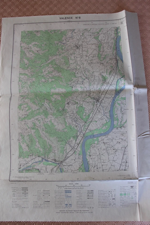 Carte de France 1/20000 Valence n° 6. Institut Géographique National. 1952 - Photo 1/1