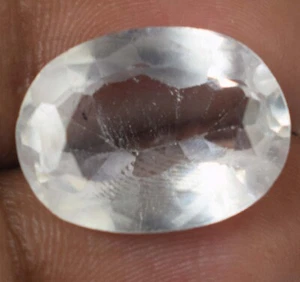 Natürlicher ovaler weißer Montana-Saphir 11,30 kt Edelstein zertifiziert B97963 Bestsale - Bild 1 von 6