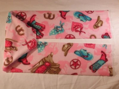 Корова девочка на розовый флис шарф ковбойские сапоги шляпа седло - Изображение 1 из 2