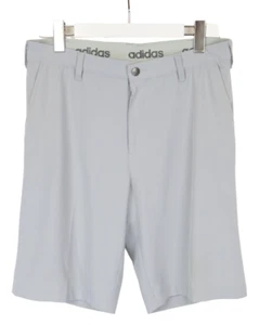 Adidas Short Homme W32 Extensible Braguette Zip Poches Logo Gris - Imagen 1 de 11