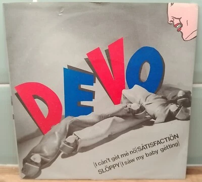 DEVO - I CAN'TGET ME NO  SATISFACTION 7" 1977, STIFF RECORDS - Image 1 of 3