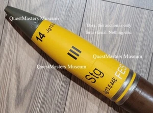 German WWII 8,8cm 88mm KwK 36 Sprenggranate, HE, Tiger 1 Tank, Stencil 143