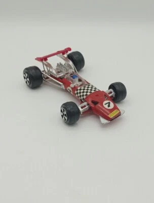 Vintage Metal Red Indy Race Car Ferrari 7509 Hong Kong Diecast Fehlteile - Bild 1 von 4