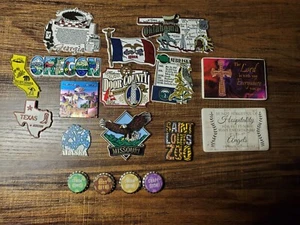State And Religious Fridge Magnets Lot 18 total Collectable - Picture 1 of 5