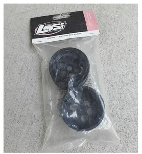 Vintage RC Team Losi Wheels Black (2) Slider Front Discontinued NIB LOSB7032 - Picture 1 of 1