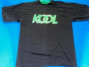 Vintage Kool Zigaretten Hemd schwarz grün Logo 80er Jahre Roll Up Ärmel - Bild 1 von 12