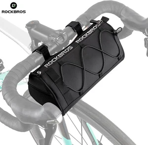 ROCKBROS Bike Handlebar Bag MTB Moutnain Road Cycling Bicycle Bag Reflective - Picture 1 of 17