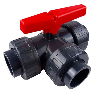 Dreiwege Kugelhahn d 50 mm 3 Wege Absperrhahn Absperrventil Kugelventil Pool - Bild 1 von 3