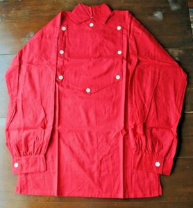 Men's Red Bib Shirts, Reenactment, Rendezvous, New - Picture 1 of 1