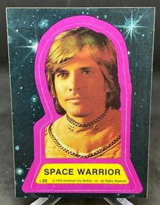 Tarjeta adhesiva Topps 1978 vintage - Battlestar Galactica - #20 Space Warrior - Imagen 1 de 3