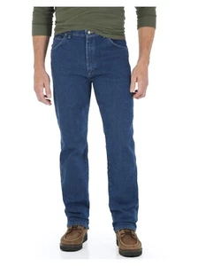 Wrangler Men' Comfort Flex Waistband Regular Fit Jean Size 34x32 Dark --S7-- - Picture 1 of 3