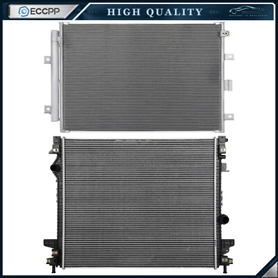 Aluminum Radiator & AC Condenser Cooling Kit For 2019 2020 2021 Ford Edge - Image 1 of 4