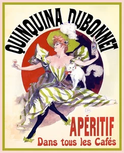 French POSTER.Home wall.Nice Room Pet Decoration.Art Nouveau.White Cat.201 - Picture 1 of 1