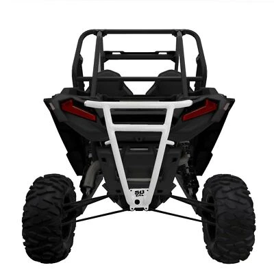 WHITE Pro Race Steel Tube Rear Bumper Polaris RZR XP 1000 XP4 Turbo 2019 2020 - Image 1 of 4