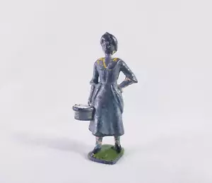Vintage Britains Milchmädchen Frau mit Eimer Bleifigur - Bild 1 von 7