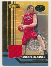 2007-08 Bowman Elevation Relics Blue #AB Andrea Bargnani Jersey /79