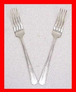 EPNS National Silver Company Lady Grace 2 Two Dinner Forks E.P.N.S. Silverplate - Picture 1 of 2