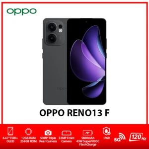 OPPO Reno13 F 5G Unlocked Dual SIM Global Android Mobile Phone – Grey/12GB+256GB - Picture 1 of 6