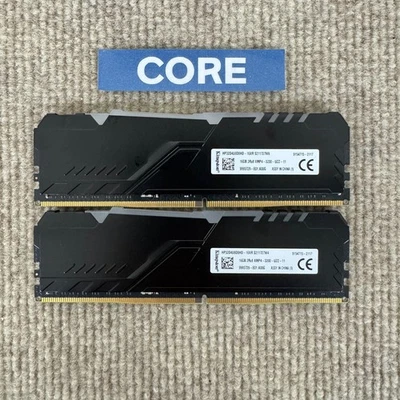 16GBx2 32GB HyperX Fury KingStone DDR4 2Rx8 XMP4 3200 RGB  [M006] - Image 1 of 3