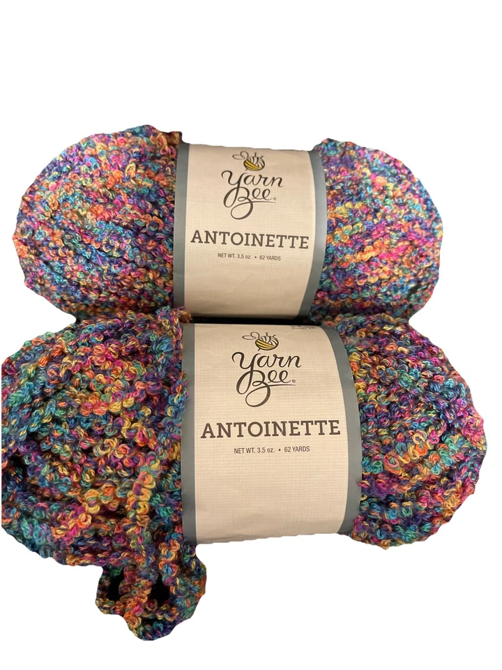 2 Yarn Bee Antoinette Pink Punch  Skeins 62 Yards Each Variegated - Image 1 of 1