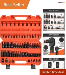 66-Piece S2 Steel Hex & Torx Socket Set - Ultimate Tool for Professionals - Picture 1 of 11