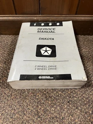 Manual de serviço original genuíno 1999 Dodge Dakota oficina de reparo de caminhão - Imagem 1 de 3