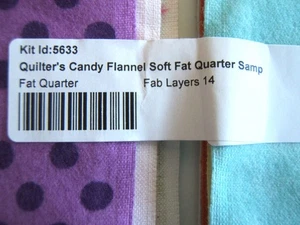 Vintage Connecting Threads Quilter's Candy 14 FLANNEL Fat Quarters 17.5" x 21" - Picture 1 of 10