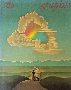 Graphis Magazine No.182 1975/76 Vol. 31 Cover Artist: Paul Davis, Walter Herdeg - Bild 1 von 11