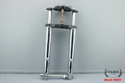 2012 Harley Street Glide 49mm conjunto de suspensão garfo dianteiro cromado #4097 - Imagem 1 de 4