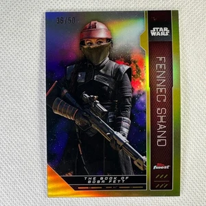 2023 Topps Finest Star Wars #EB-5 Fennec Shand Extended Base Gold Refractor /50 - Picture 1 of 6