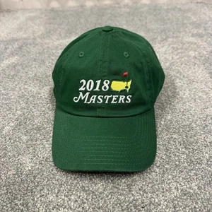 Gorra Masters 2018 verde OS Augusta National correa ajustable etiquetas golf - Imagen 1 de 9