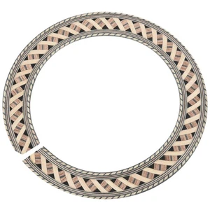 Classical Guitar Wood Inlay Soundhole Rosette Inner Dia 93Mm D2I42100 - Picture 1 of 8