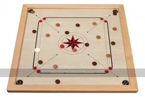 Philos Carrom Set with Accessories (Regulation-Size Carrom Board) - Picture 1 of 5